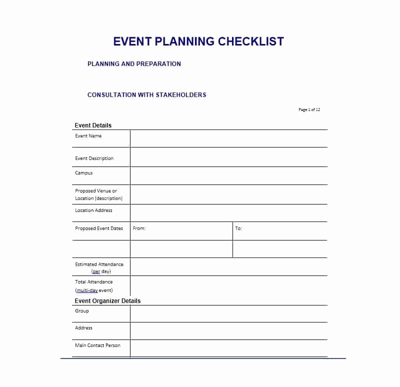 Event Planning Template Free Elegant 50 Professional event Planning Checklist Templates