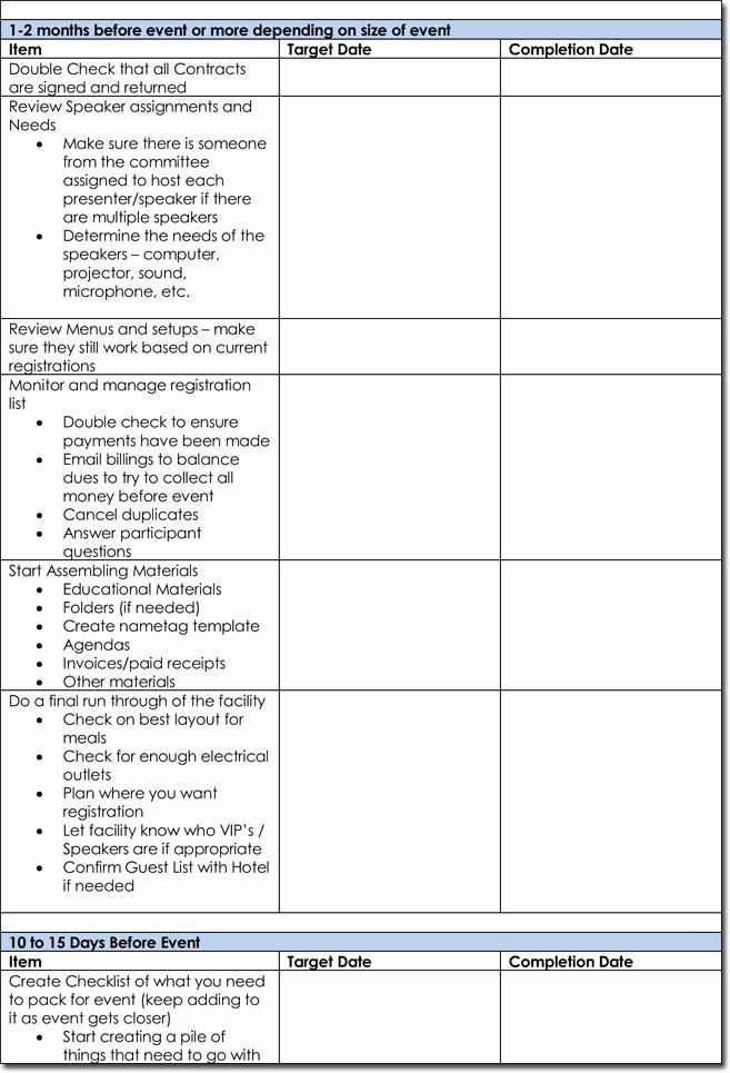 Event Planning Timeline Template Fresh event Itinerary Templates Planners &amp; Schedule Templates