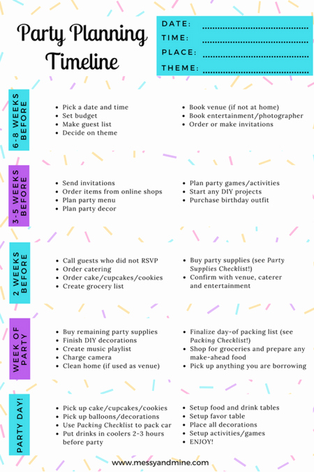 ultimate party planning checklist bundle