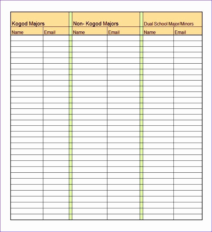 Excel Class Schedule Template Awesome 6 Class Schedule Template Excel Exceltemplates