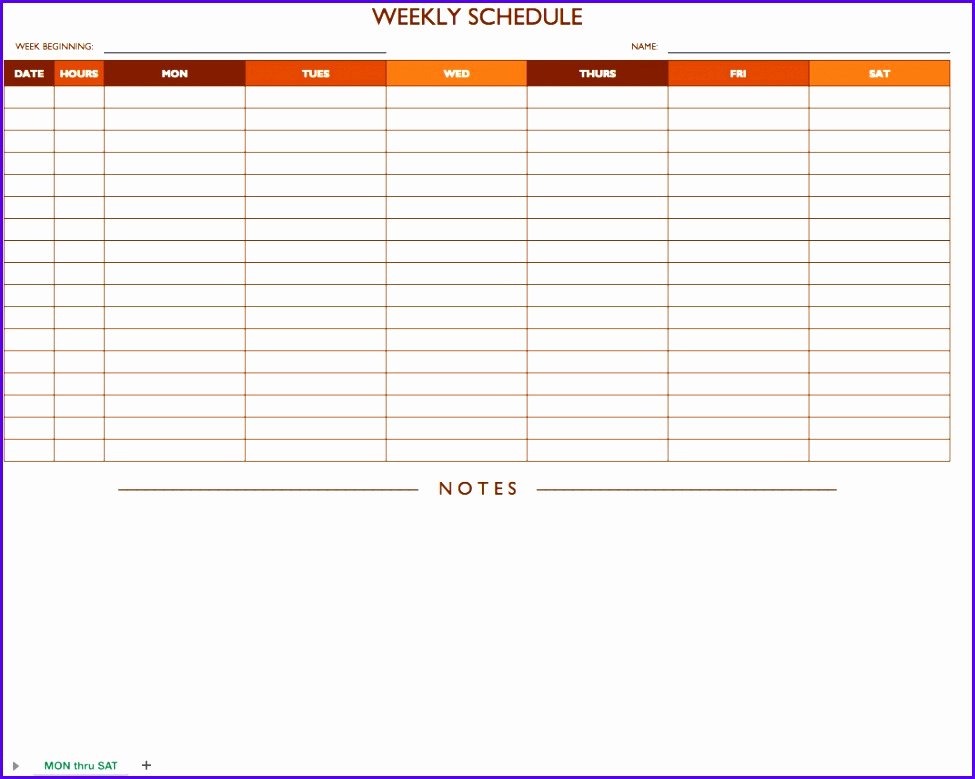 Excel Class Schedule Template Fresh 6 Excel Class Schedule Template Exceltemplates