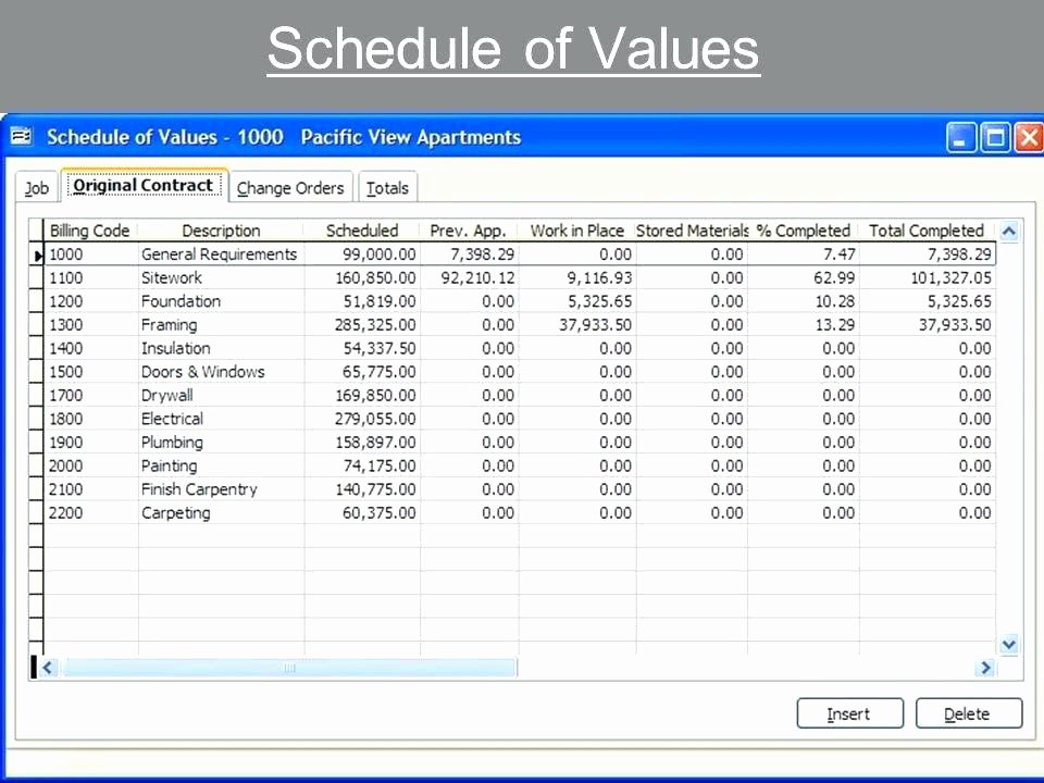 Excel Construction Schedule Template Best Of Subcontractor Schedule Values Template