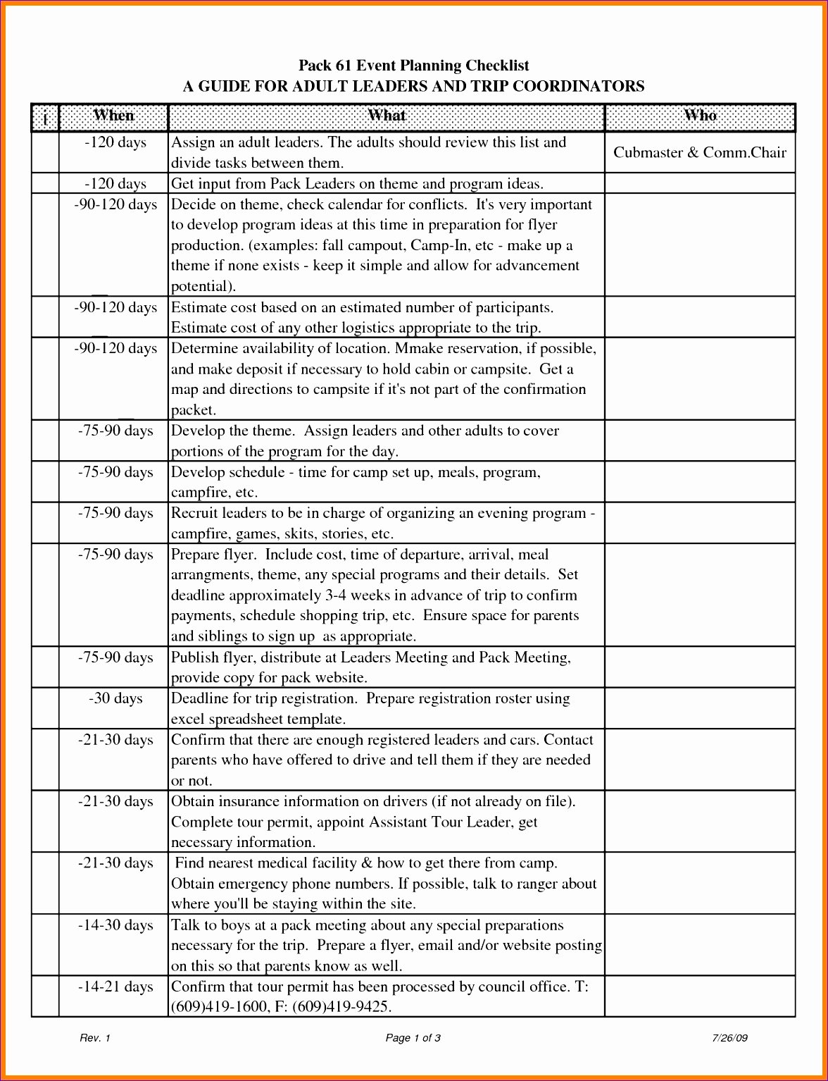 event timeline template excel v7153