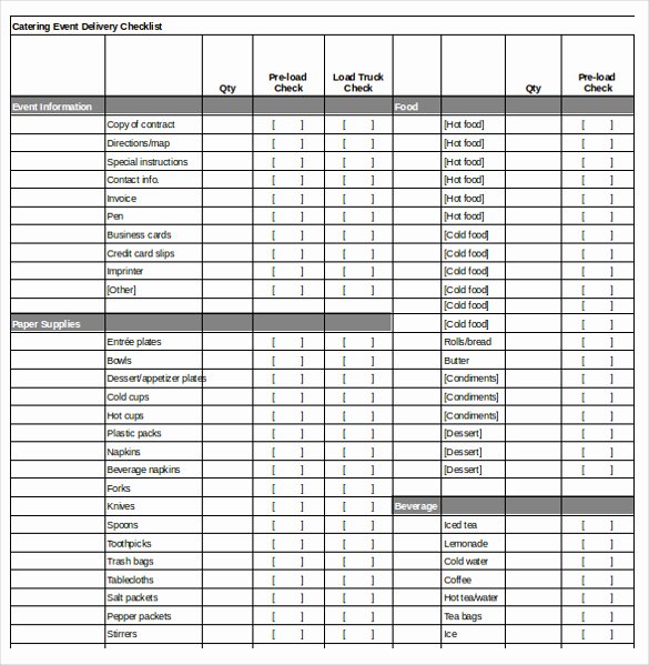 Excel event Planning Template Inspirational event Checklist Template Excel