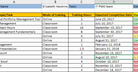 Excel Training Schedule Template Elegant Employee Training Plan Excel Template Download Free