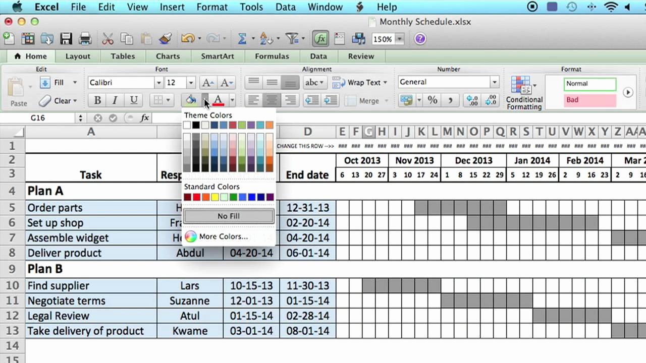 Excel Work Schedule Template Inspirational How to Use A Monthly Schedule In Microsoft Excel Using