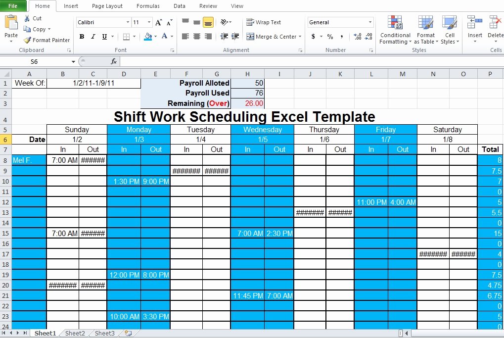 Excel Work Schedule Template New Employee Shift Schedule Generator Excel Template Excel Tmp