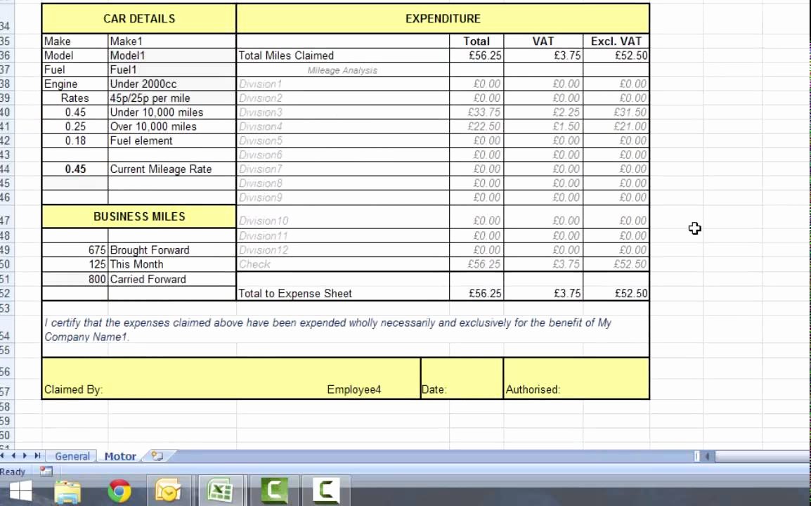 Expense form Template Excel Inspirational Excel Expenses form From Accountancy Templates Part 2