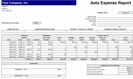 Expense form Template Excel Unique Expense Reports