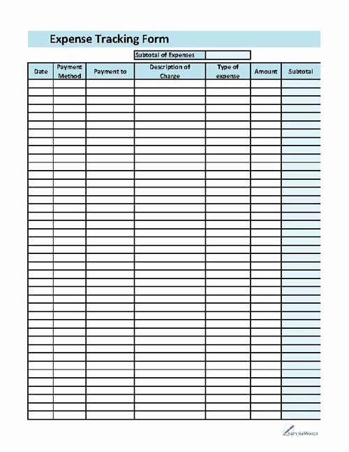 Expenses form Template Free Best Of Expense Printable forms Worksheets