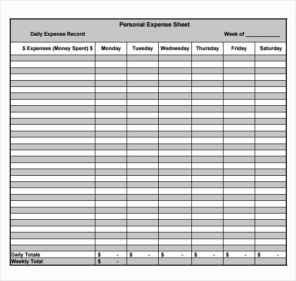 Expenses form Template Free Best Of Free 9 Sample Expense Sheets In Pdf