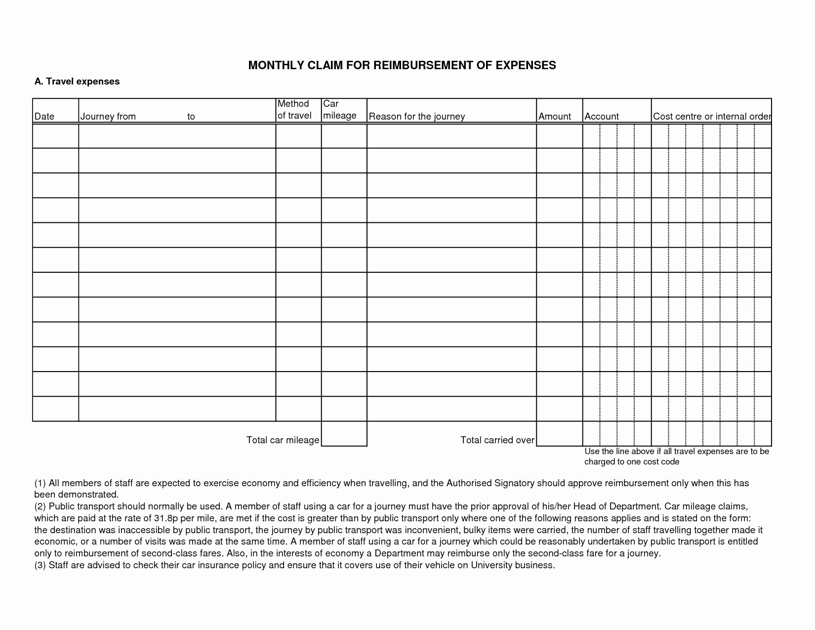 Expenses form Template Free Inspirational Excel Expenses Template Uk Expense Spreadshee Excel Home