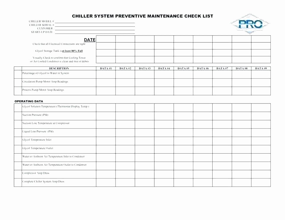 Facility Maintenance Plan Template Beautiful Facility Maintenance Checklist Template