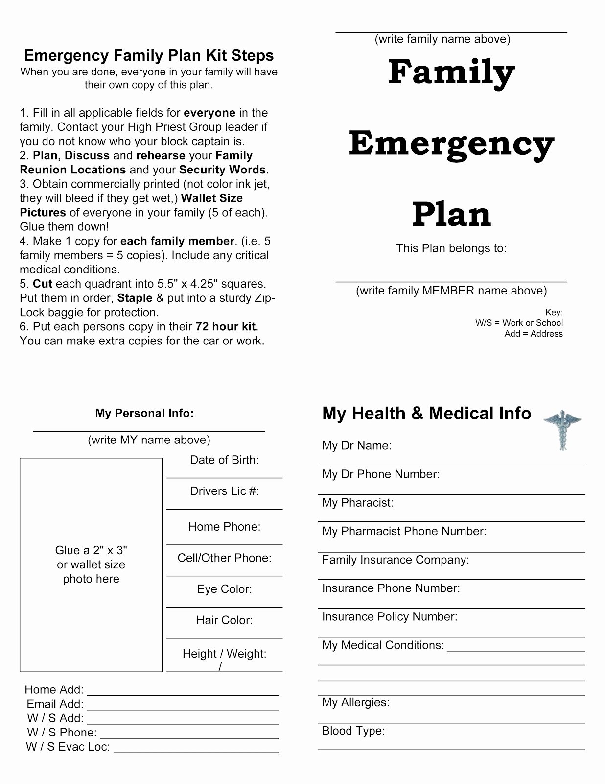 Family Disaster Plan Template Best Of Disaster Plan Template