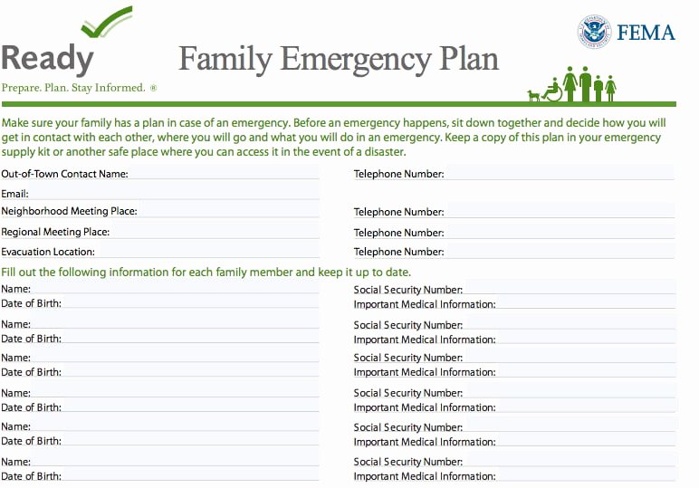 Family Disaster Plan Template Elegant How to Create A Family Munication Plan for Disasters