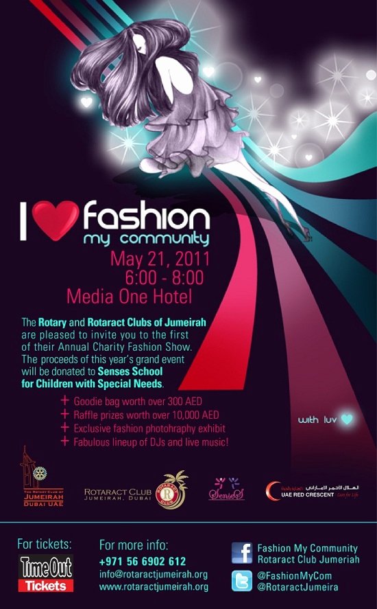 Fashion Show Invitation Template Awesome Rotaract Jumeirah Blog Fashion My Munity Charity