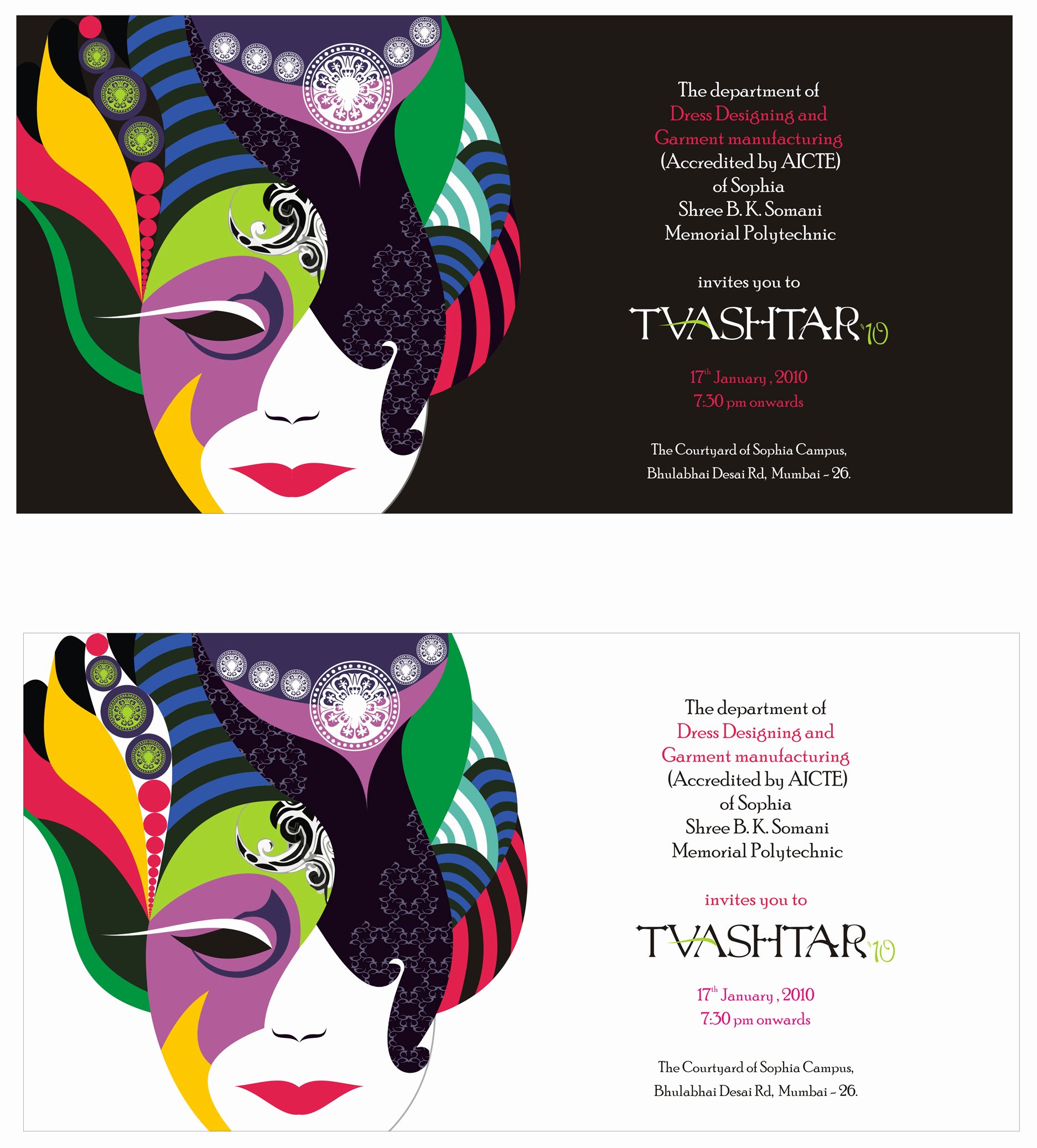 Fashion Show Invitation Template Unique Mozaik