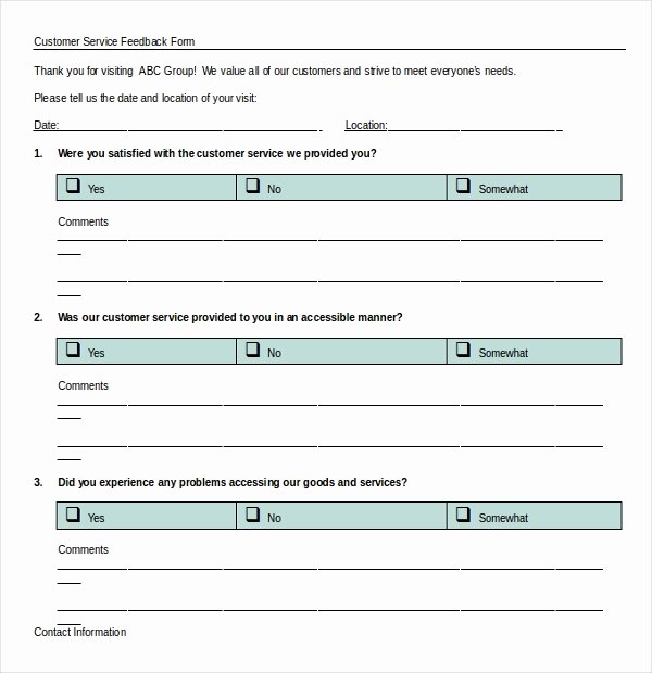 Feedback form Template Word Awesome Feedback Survey Template – 20 Free Word Excel Pdf