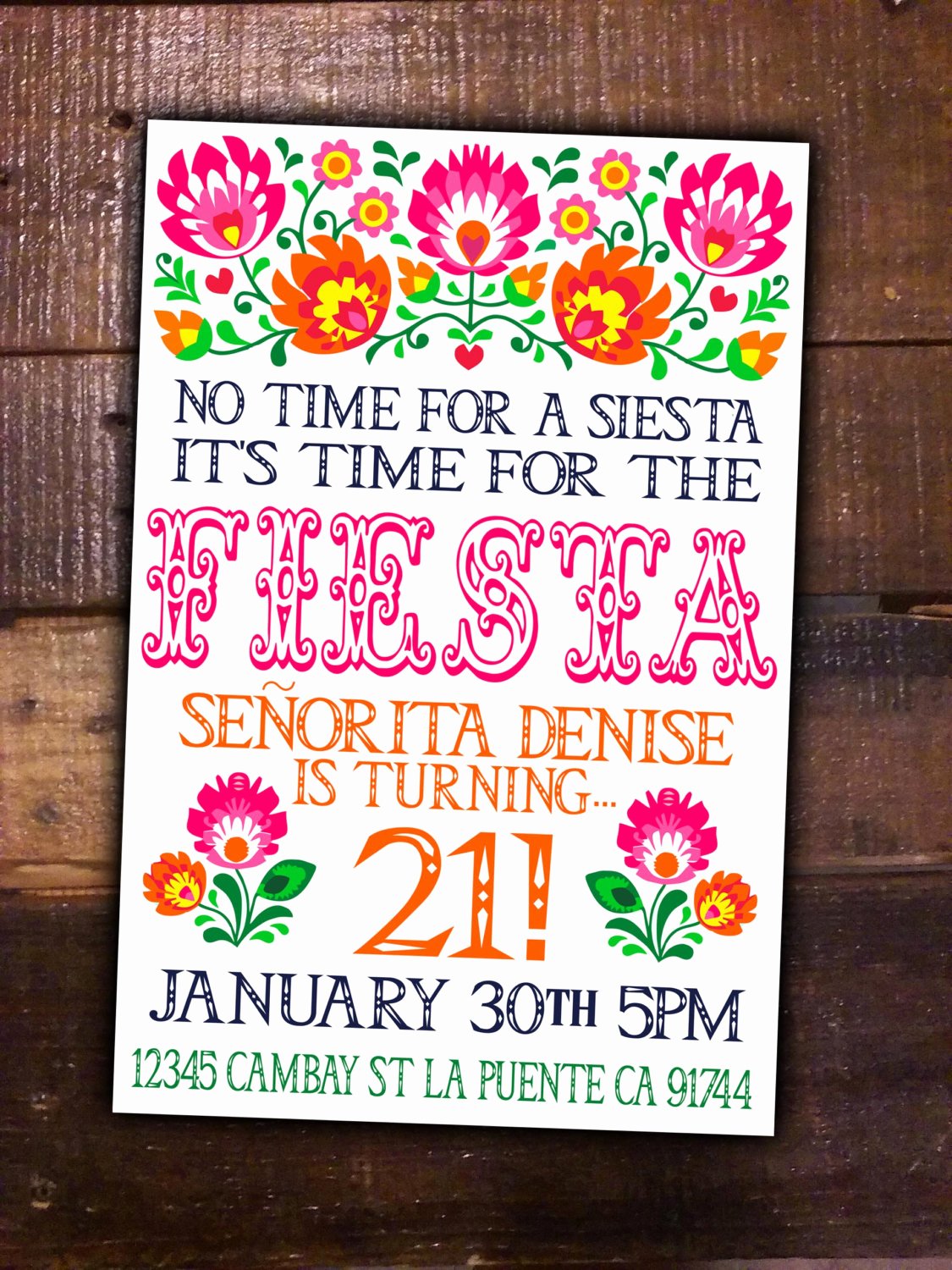 Fiesta Party Invitation Template Awesome Fiesta Party Diy Printable Invite Birthday Mexican Girl theme