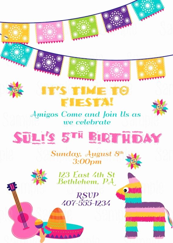 Fiesta Party Invitation Template Beautiful Items Similar to Printable Fiesta Invitation 5 De Mayo