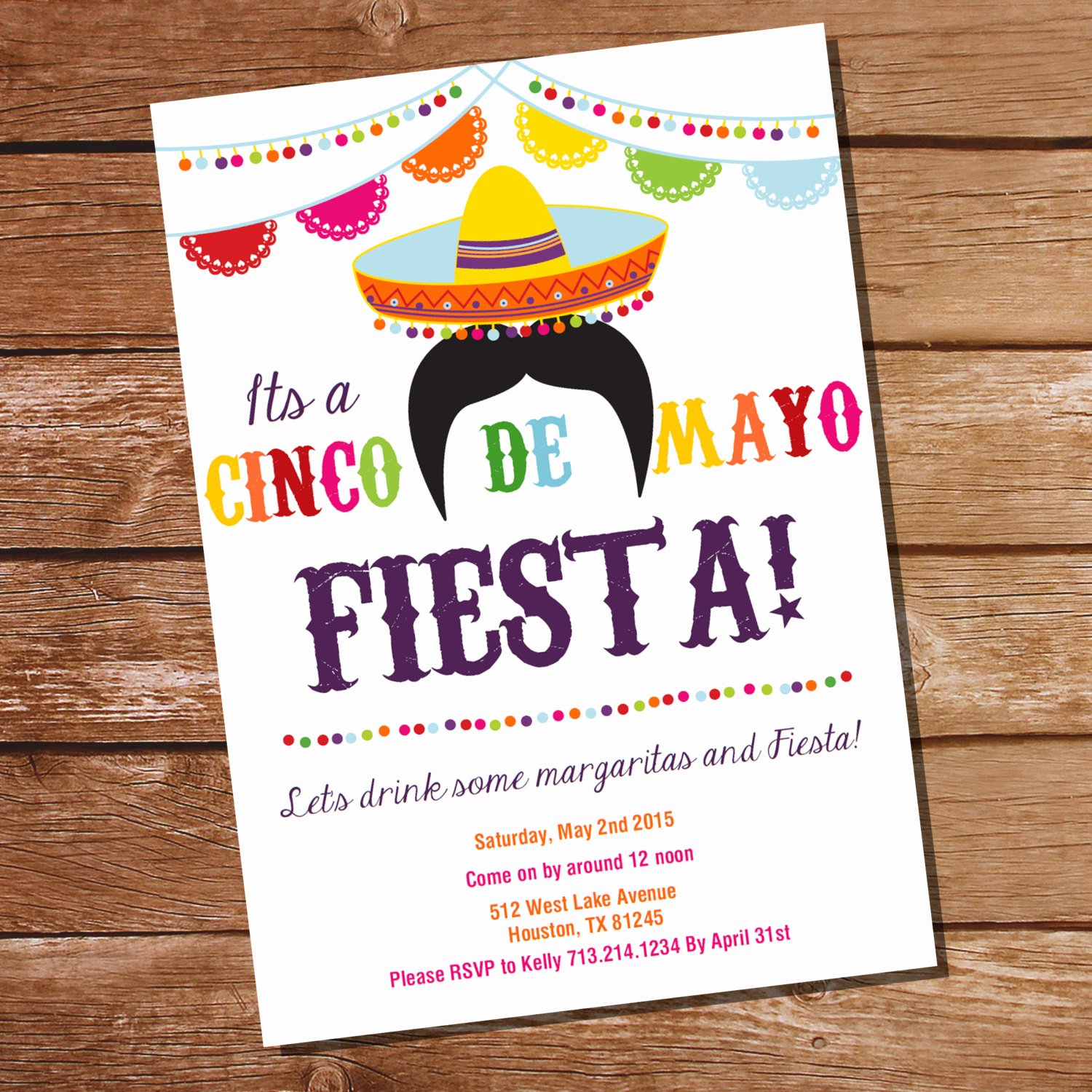 Fiesta Party Invitation Template Elegant Cinco De Mayo Fiesta Invitation Mexican Fiesta Invitation