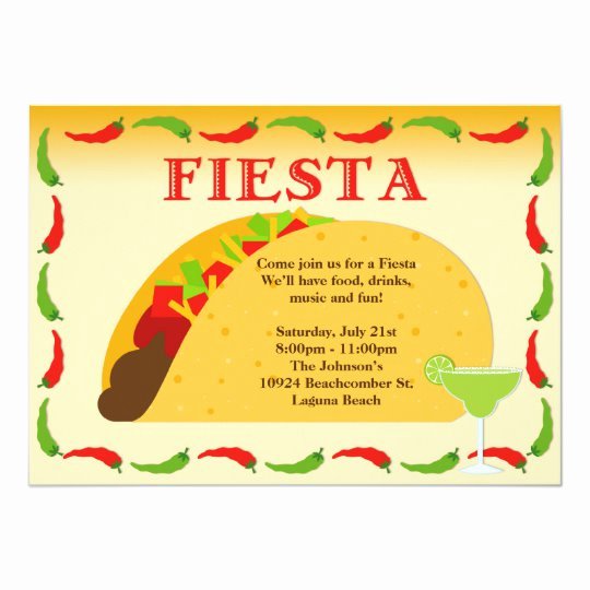 Fiesta Party Invitation Template Inspirational Fiesta Party Invitation