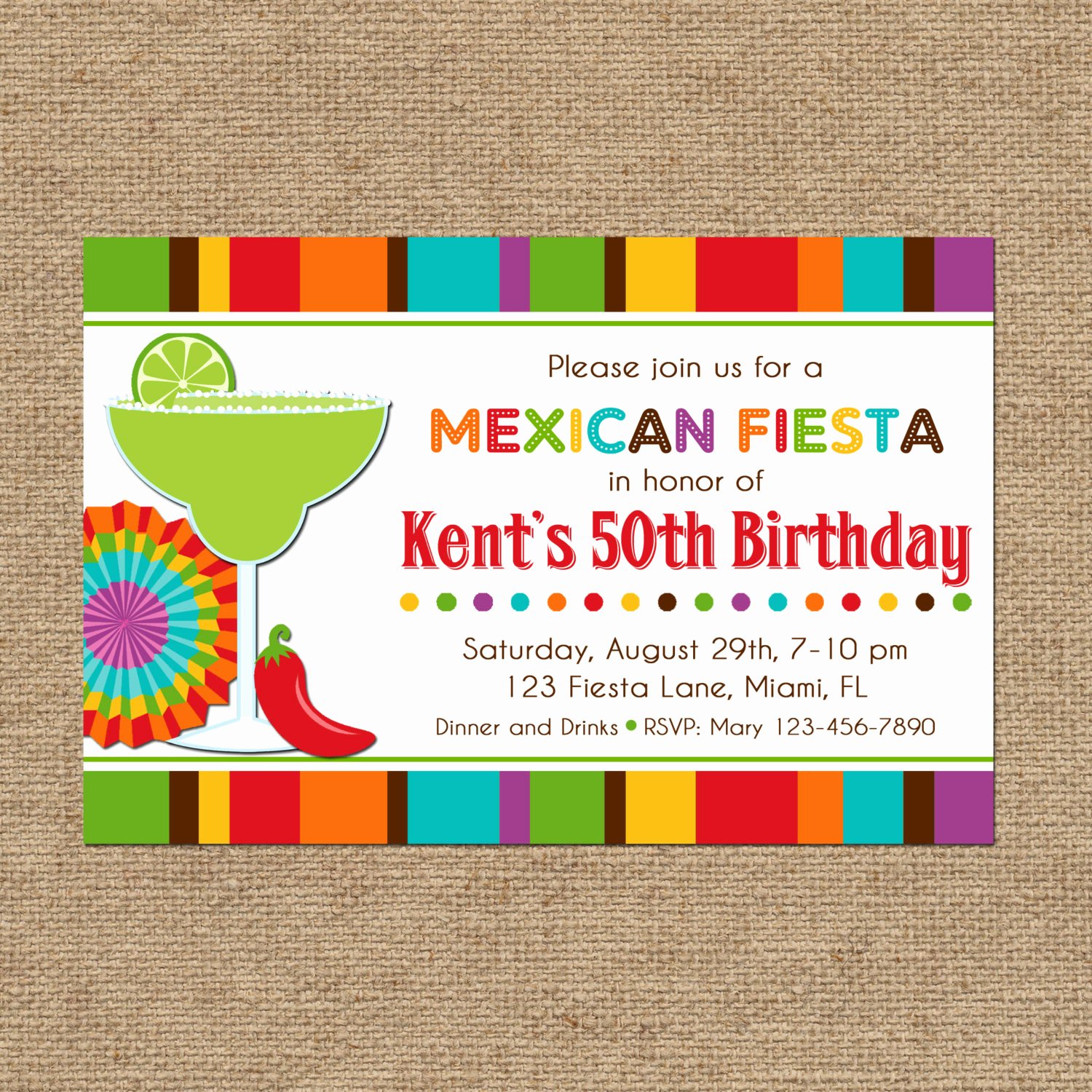 Fiesta Party Invitation Template Unique Mexican Fiesta Party Invitation Printable or Printed with Free