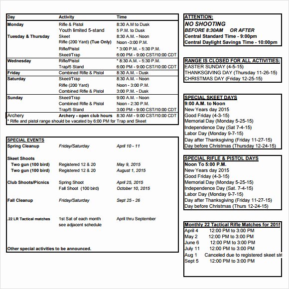 Film Production Schedule Template Unique Sample Shooting Schedule 12 Documents In Pdf Word Excel