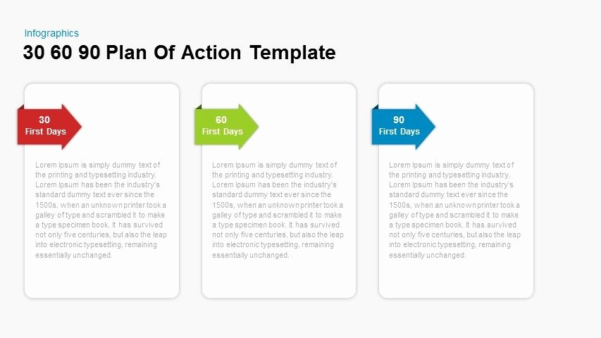 First 90 Days Plan Template Elegant 30 60 90 Day Plan Action Template for Powerpoint and