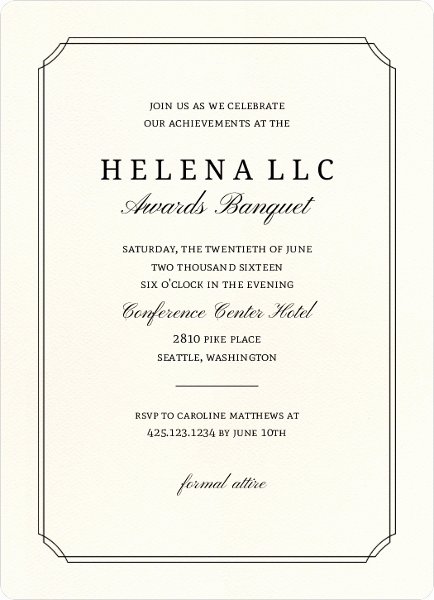 Formal event Invitation Template Fresh formal event Invitation