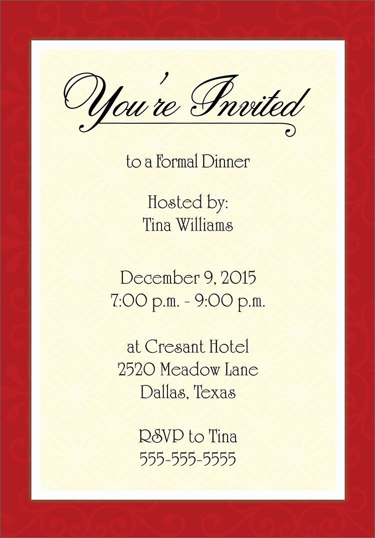 Formal Invitation Template Free Lovely Examples Of formal Invitation Cards