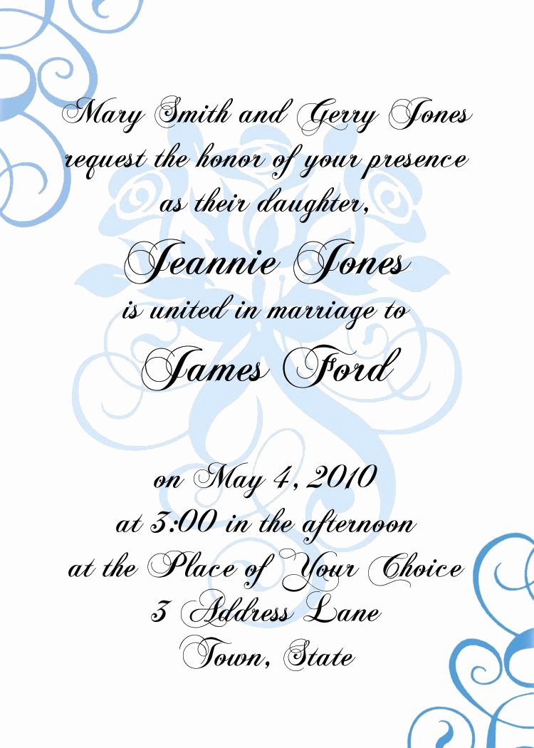 Formal Invite Template Free New formal Invitation Design Template Blogsmode