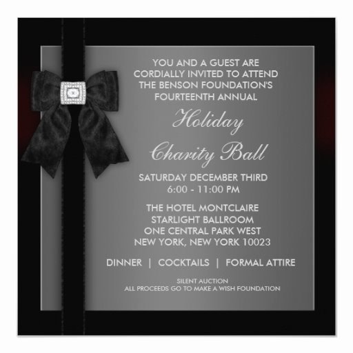 Formal Invite Template Free Unique Corporate Black Tie event formal Template Invitation