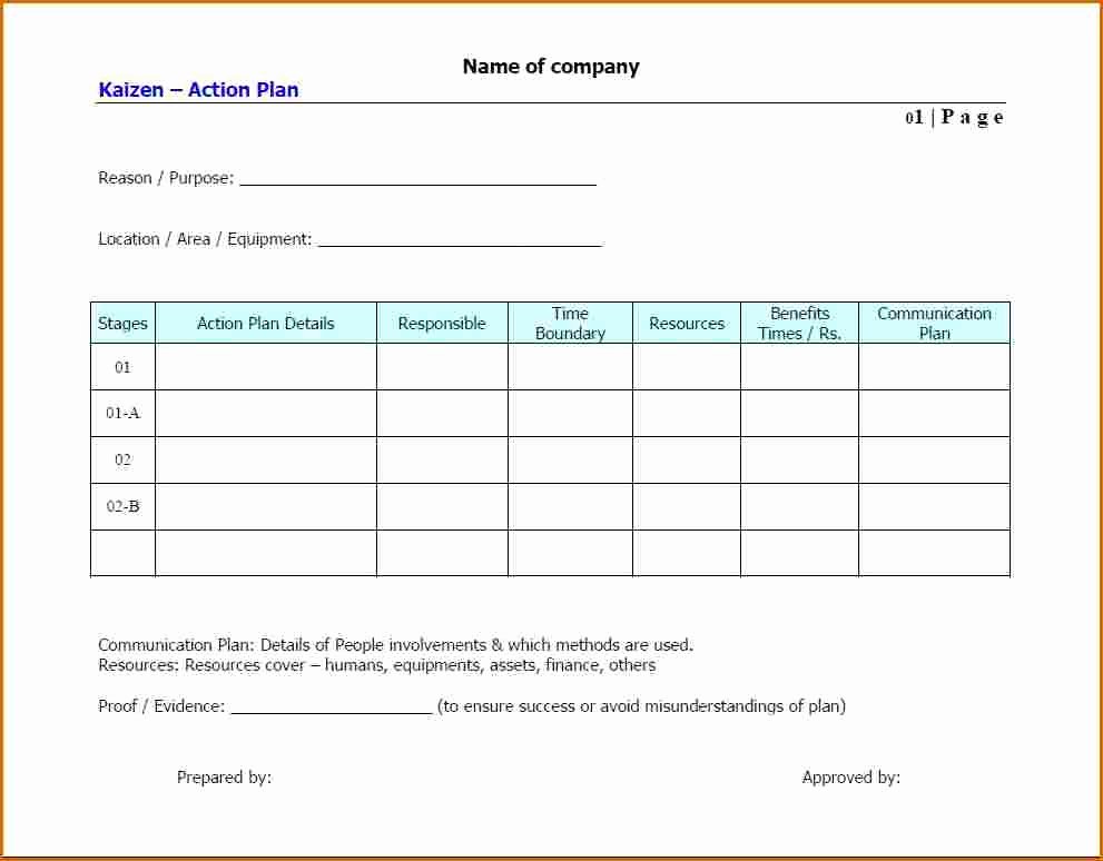 Free Action Plan Template Beautiful 8 Action Plan Template Free