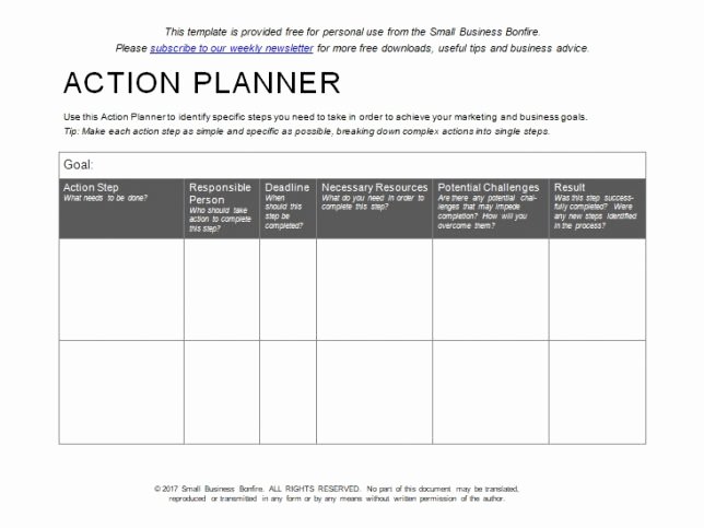 Free Action Plan Template Lovely 10 Effective Action Plan Templates You Can Use now