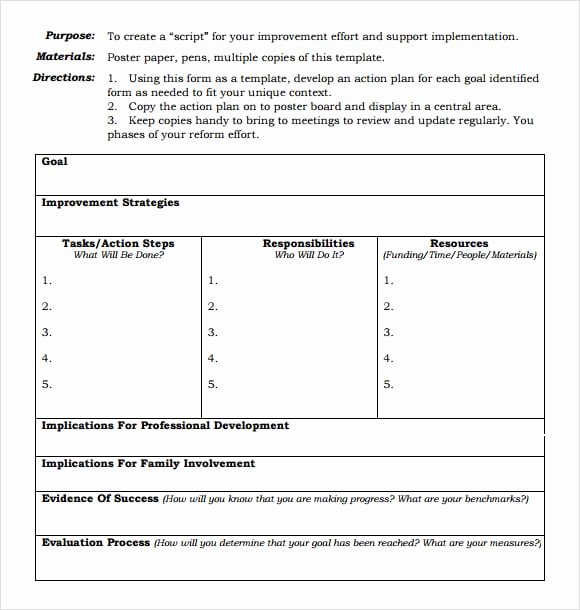 Free Action Plan Template New top 6 Free Action Plan Templates – Word Excel Templates