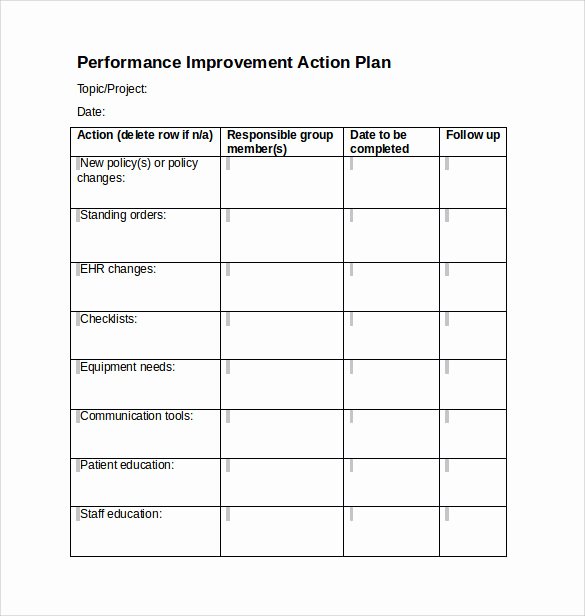 Free Action Plan Template Unique Sample Project Action Plan Template 17 Documents In Pdf