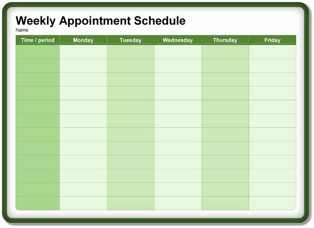 Free Appointment Schedule Template Awesome 8 Appointment Scheduling Scheduler Templates – Download