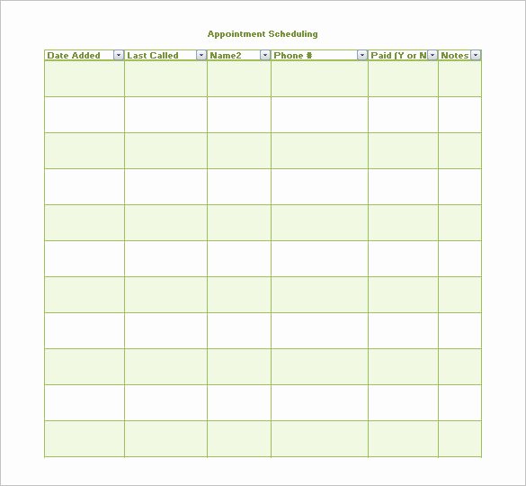 Free Appointment Schedule Template Elegant 24 Appointment Schedule Templates Doc Pdf