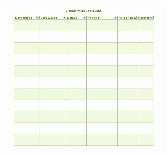 Free Appointment Schedule Template Elegant 24 Appointment Schedule Templates Doc Pdf