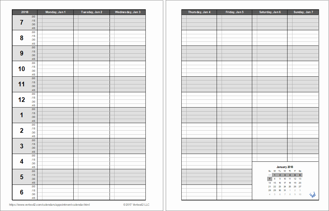 Free Appointment Schedule Template Unique Appointment Calendar Templates