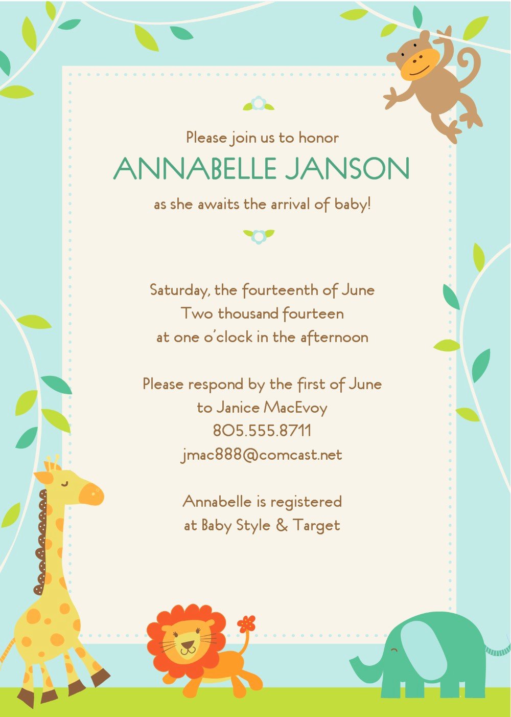 Free Baby Invitation Template Luxury Free Baby Shower Invitation Templates to Print at Home