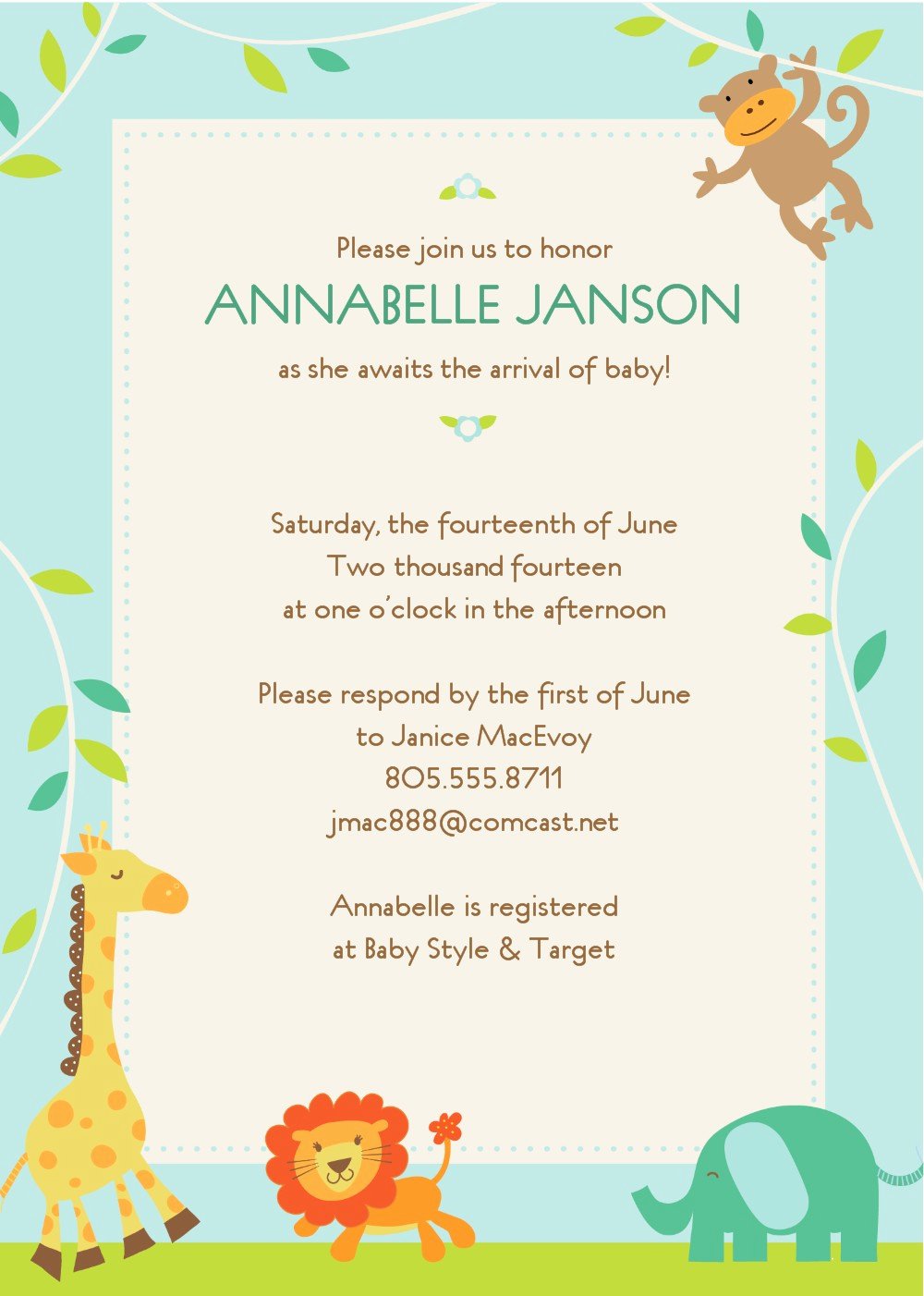 Free Baby Invitation Template Luxury Free Baby Shower Invitation Templates to Print at Home