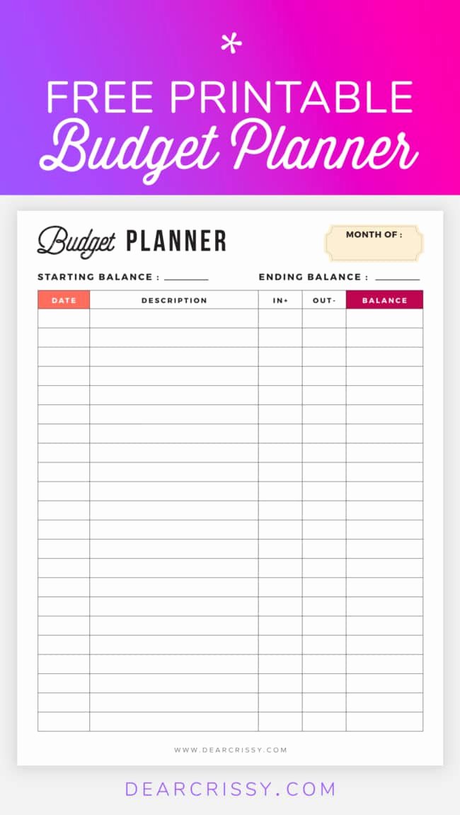 Free Budget Planner Template Fresh Free Bud Planner Printable Printable Finance Planner