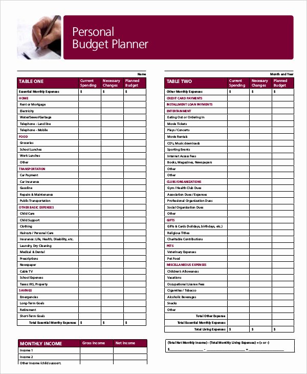 Free Budget Planner Template Luxury Bud Planner Template Uk