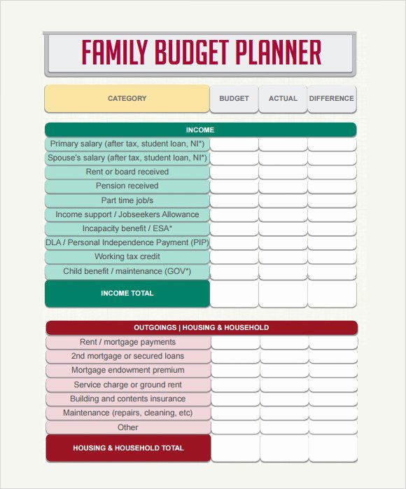 Free Budget Planner Template New Bud Planner Template Uk