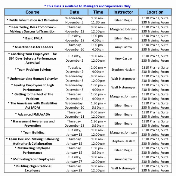 Free Class Schedule Template Awesome Class Schedule Template 36 Free Word Excel Documents