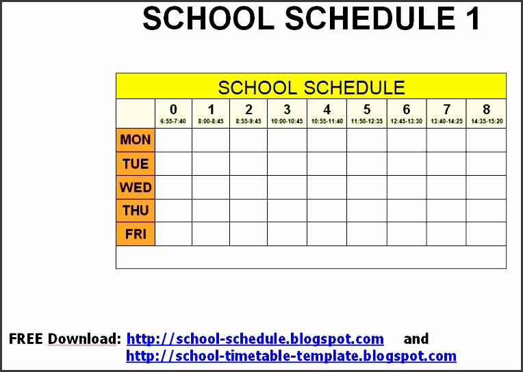 Free Class Schedule Template Elegant 10 Class Schedule Maker Sampletemplatess Sampletemplatess