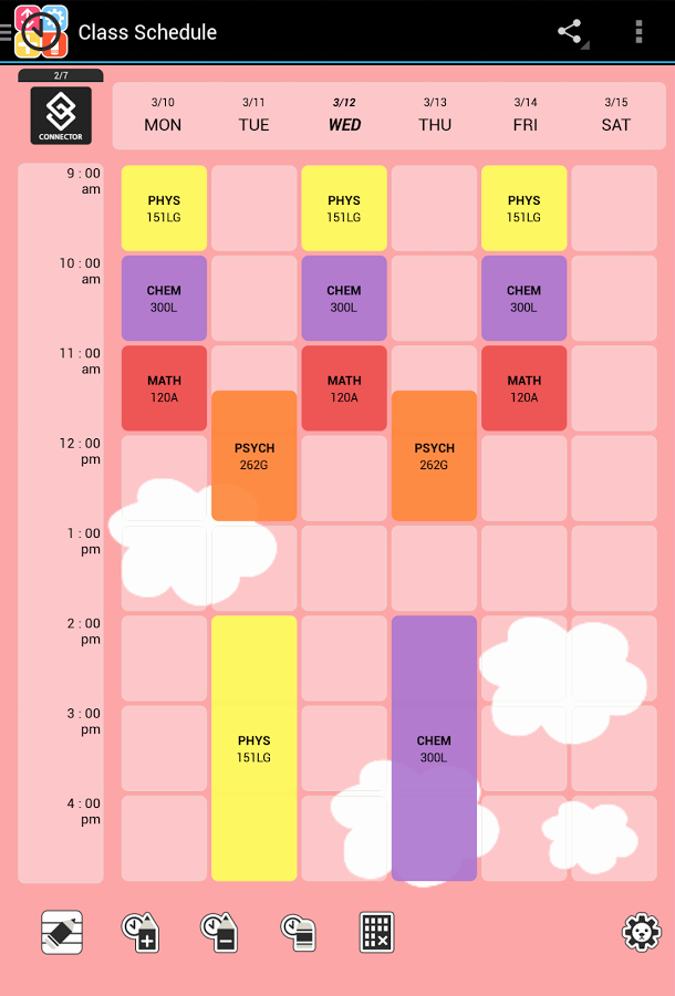 Free Class Schedule Template Elegant Cute Class Schedule Maker – Printable Receipt Template