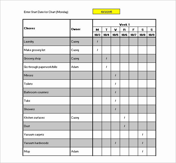 Free Cleaning Schedule Template Awesome 45 Cleaning Schedule Templates Pdf Doc Xls